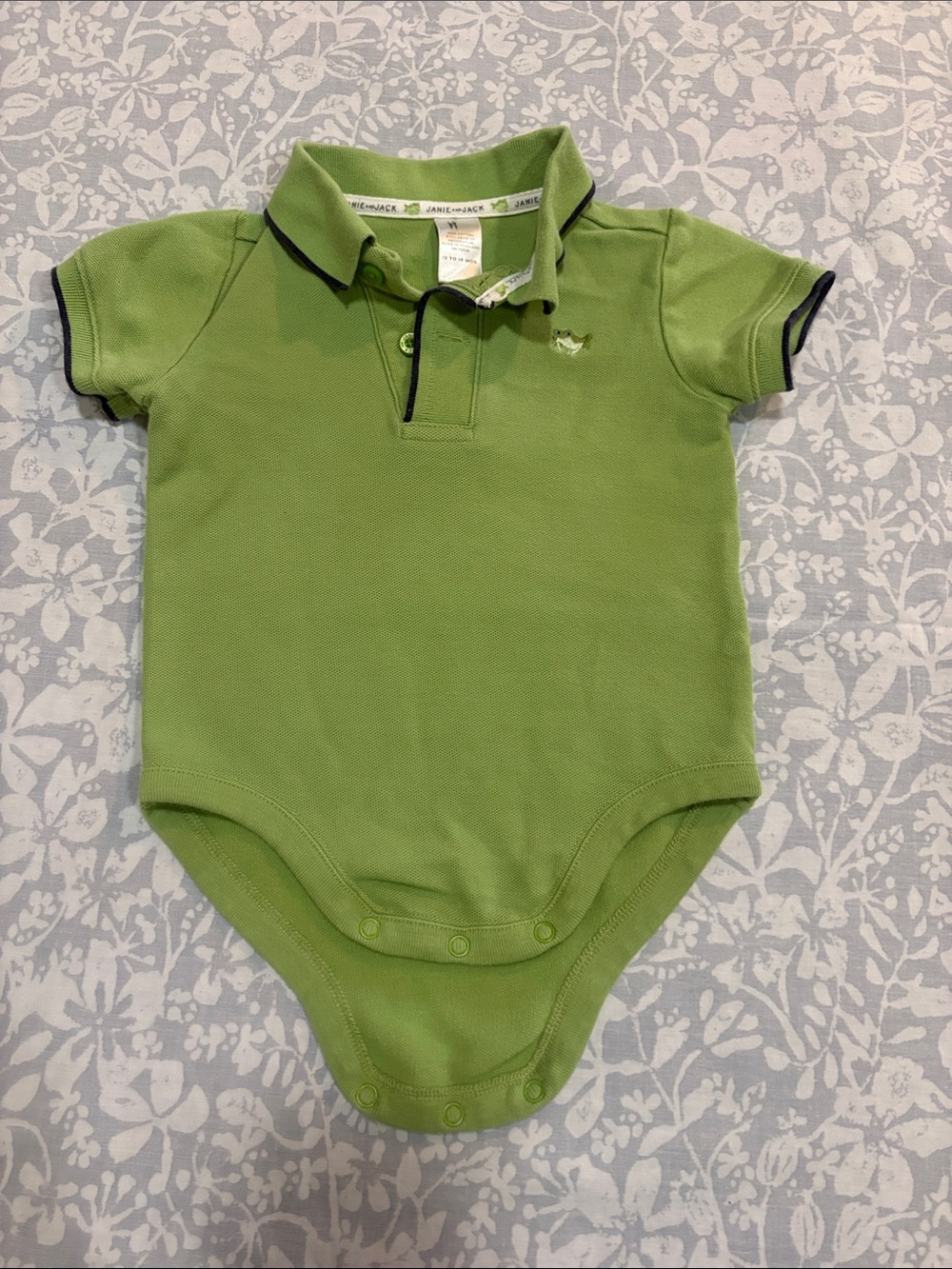 Janie and Jack Polo-Style One-Piece Bodysuit, Size 12-18 mo